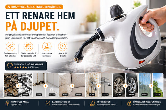 SteamPro™ - Kraftfull Ångtvätt