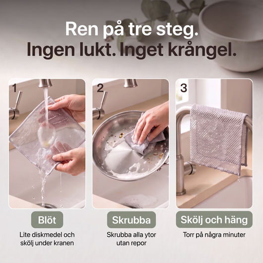 Ren på tre steg med EasyClean
